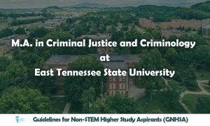 Master’s Program in Criminal Justice and Criminology at East Tennessee State University