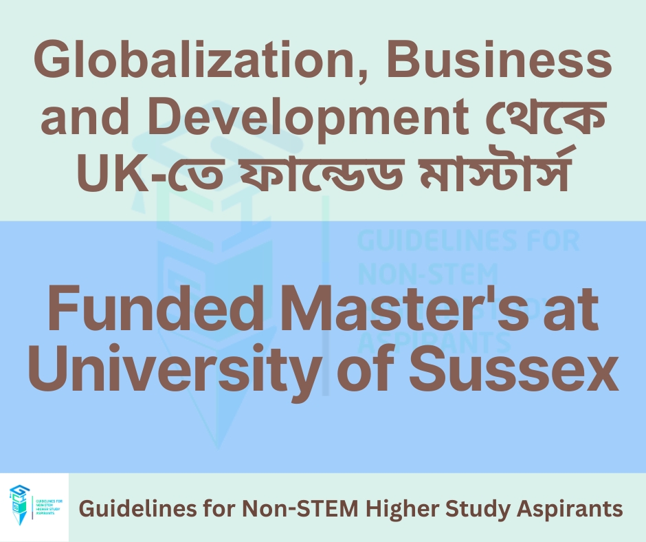 Master's in Globalization Business and Development at the University of Sussex