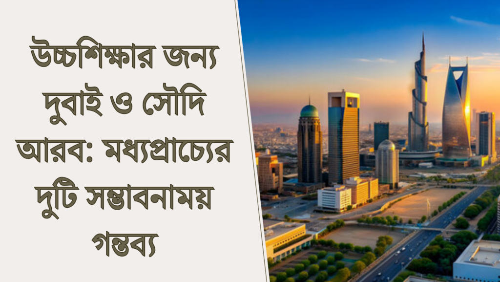 উচ্চশিক্ষার জন্য দুবাই ও সৌদি আরব: মধ্যপ্রাচ্যের দুটি সম্ভাবনাময় গন্তব্য